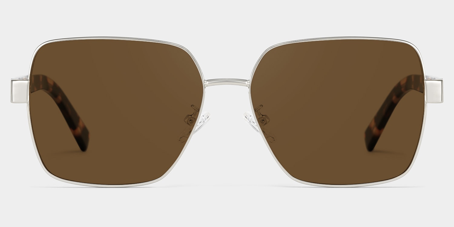 Sahara Square Brown Polarized Sunglasses