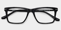 Harper Rectangle Black Glasses2