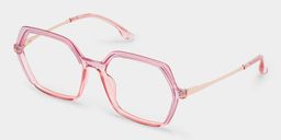 Waldron Geometric Pink Glasses2