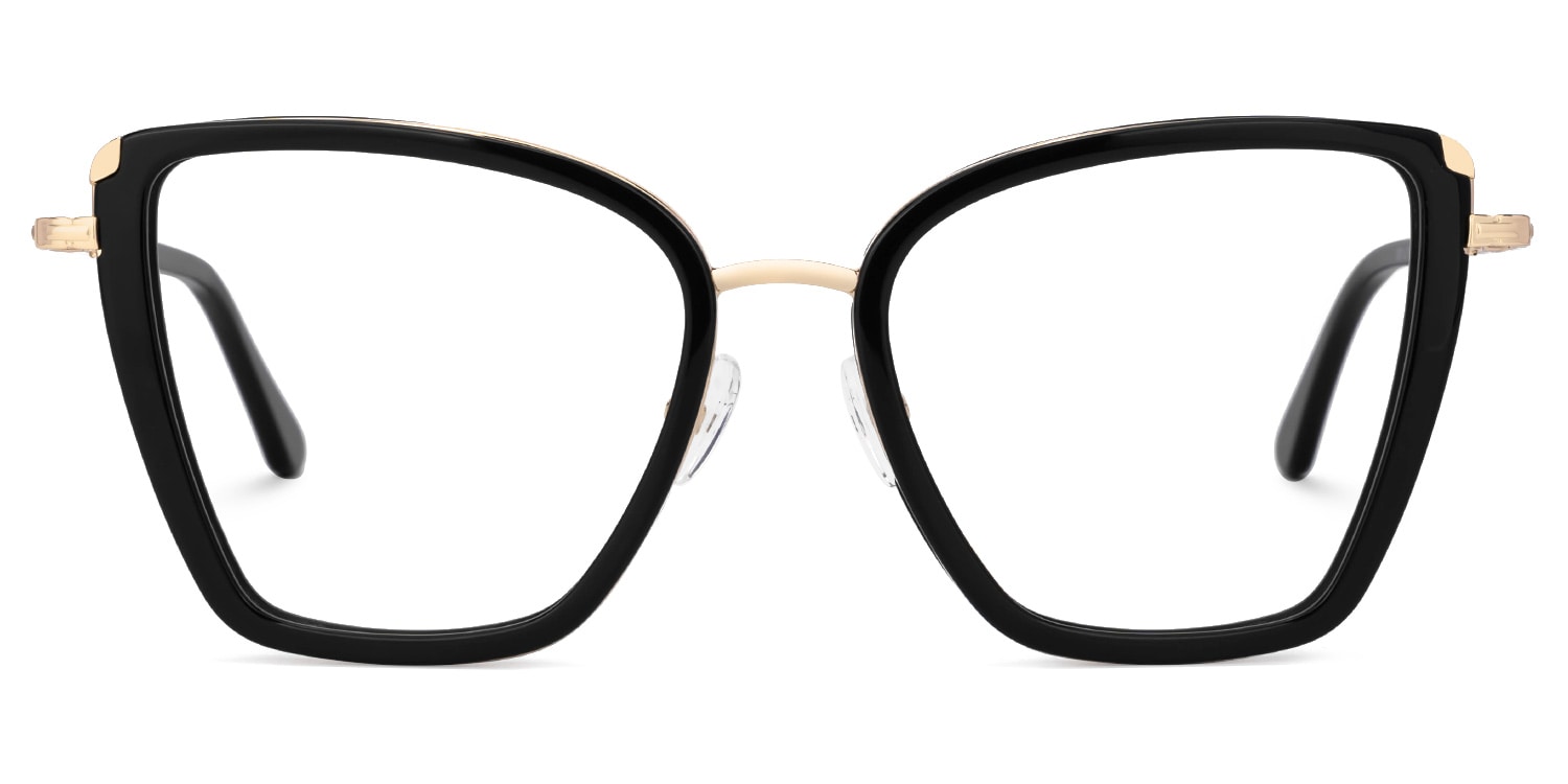 Kesego Square Mixed Material Frame Glasses -Zeelool0