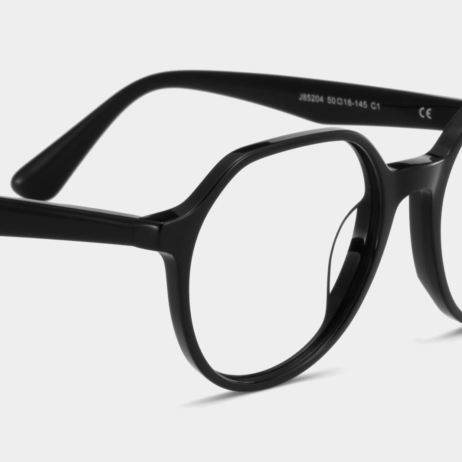 Hazel Geometric Black Glasses5