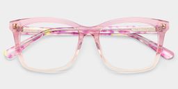 Layla Pink Square Glasses2