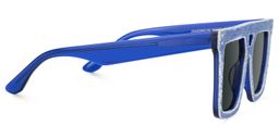 Rubin Square Denim Blue Glasses2
