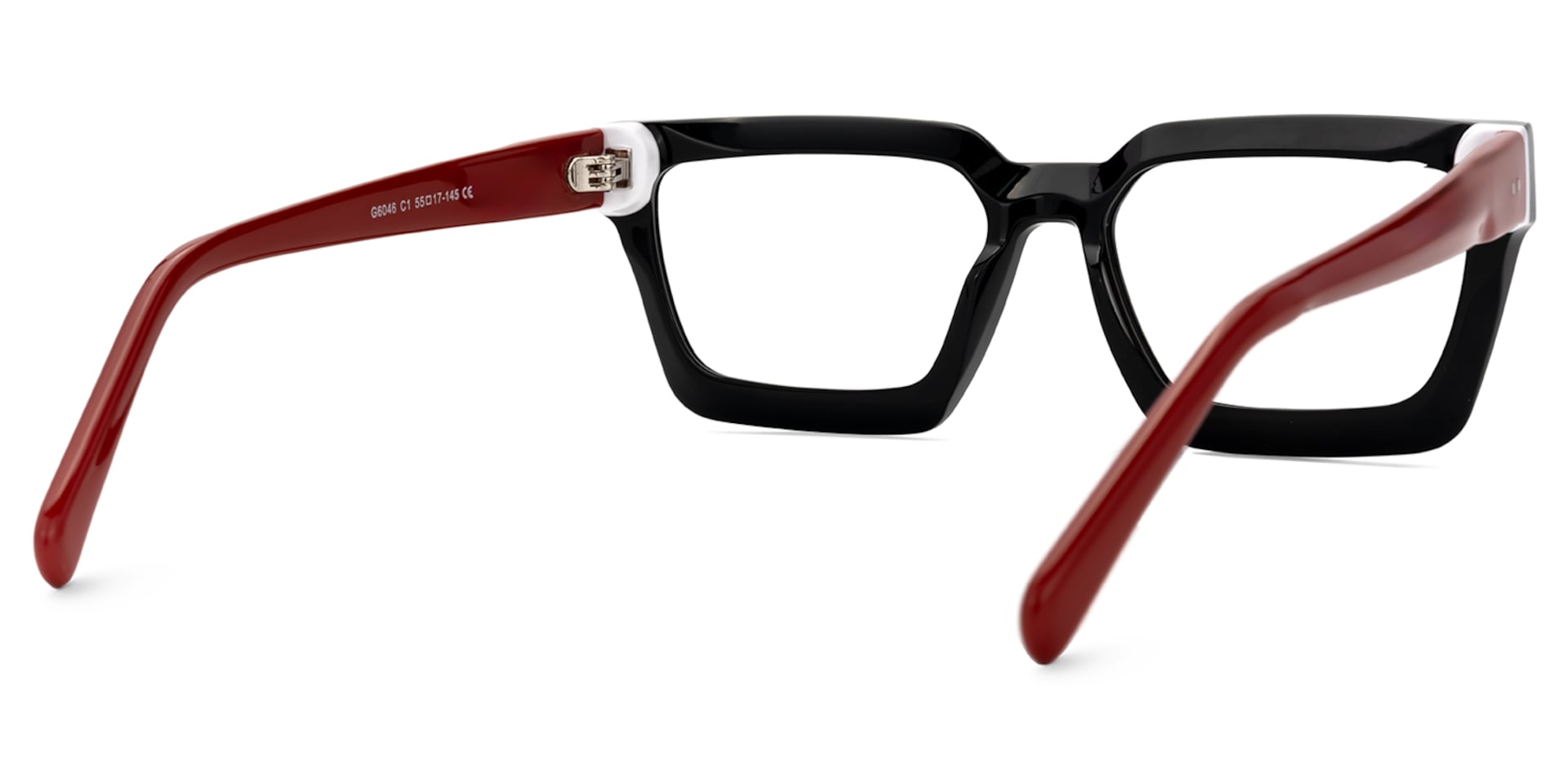 Black Frame Rectangle Glasses For Men5