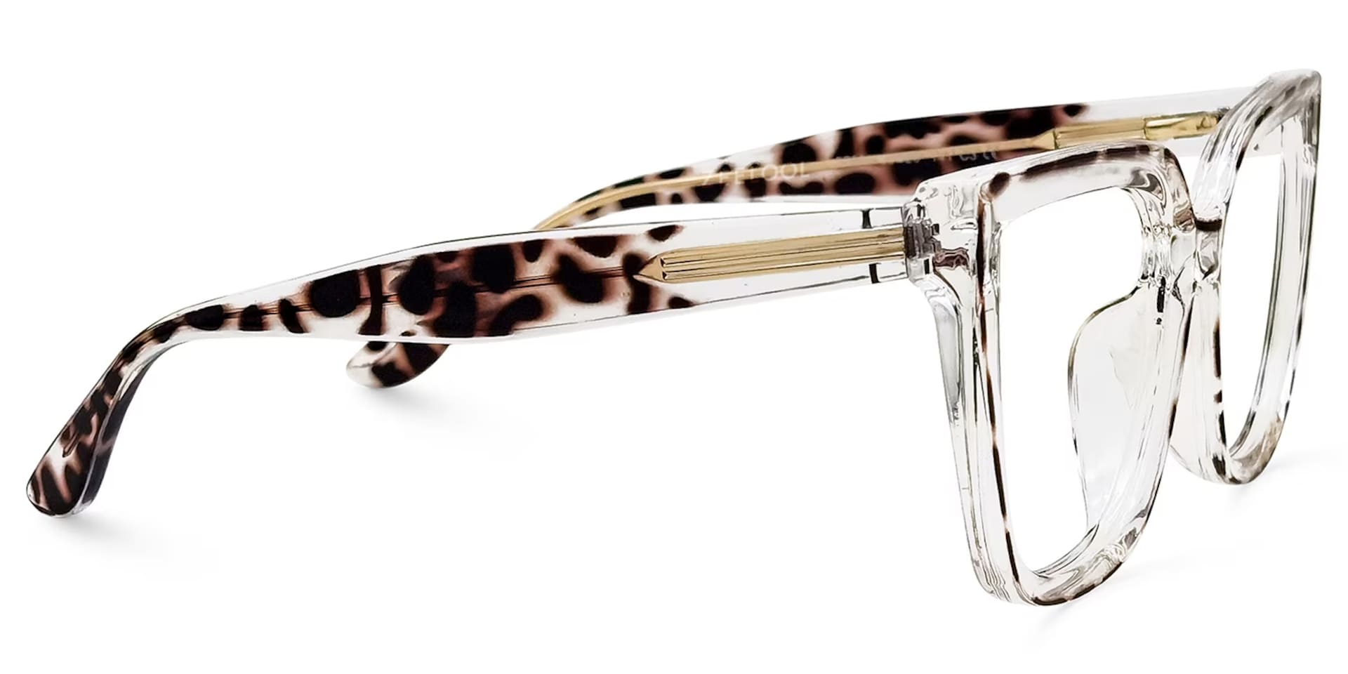 Mirta Square Tortoise Eyeglasses and Clear Frame2