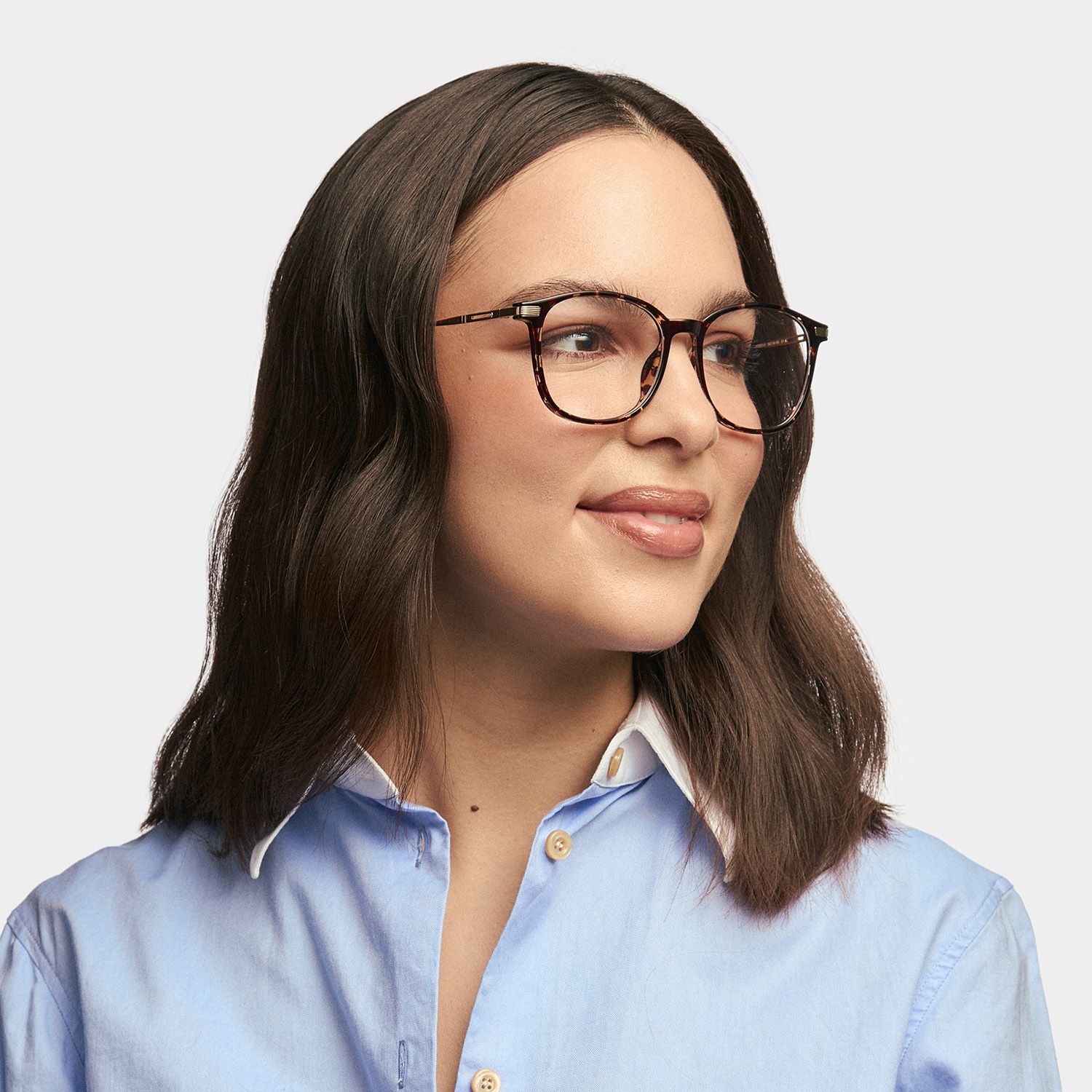 Greene Square Tortoise Frame Glasses | ZEELOOL1