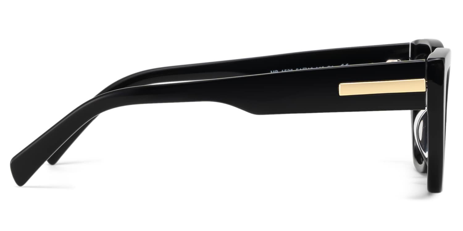 Zia Black Cat-Eye Sunglasses4