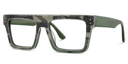 Killian Rectangle Green Glasses3