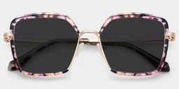 Cordaro Square Pink-Floral Glasses1