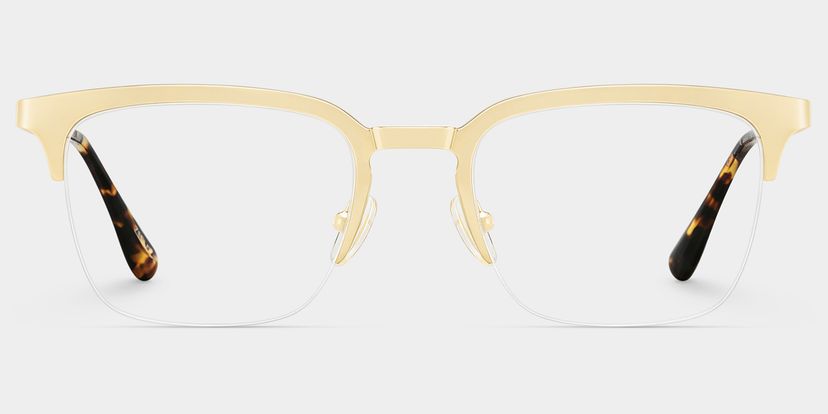 Peyton Gold Browline Glasses