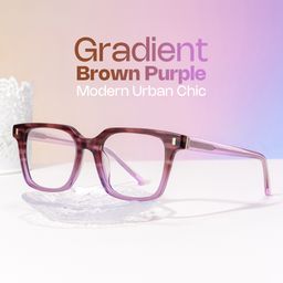 Pagel Puple Rectangle Glasses0