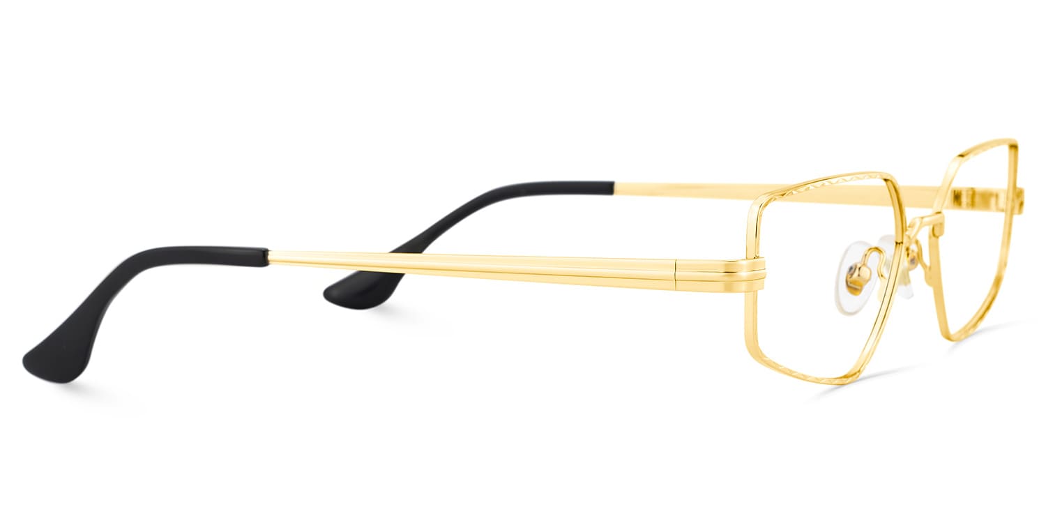 Lyle Rectangle Gold Glasses4