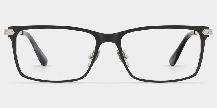Alexander Rectangle Black Glasses