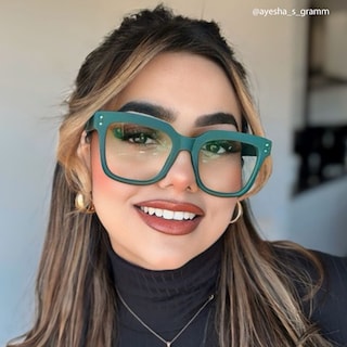 Liizbeett Square Green Glasses6