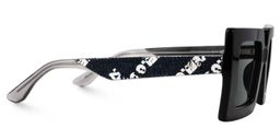 Tiffaney Square Black Glasses2