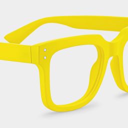 Liizbeett Square Yellow Glasses5