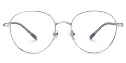 Celena Round Silver Glasses0