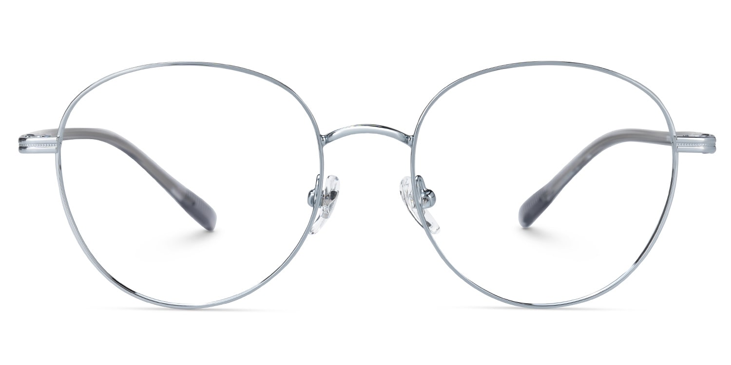 Titanium Celena Eyeglasses, Celena Round Glasses -Zeelool Glasses0