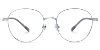 Celena Round Silver Glasses0