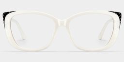 Madeline White Cat eye Glasses1