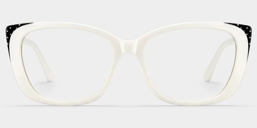 Madeline White Cat eye Glasses