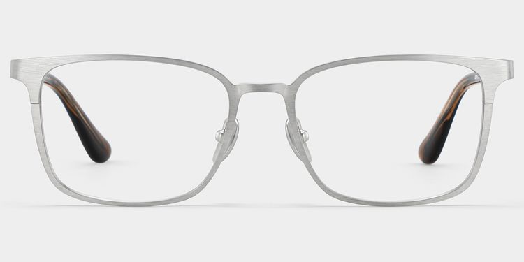 Aubrey Rectangle Silver Glasses