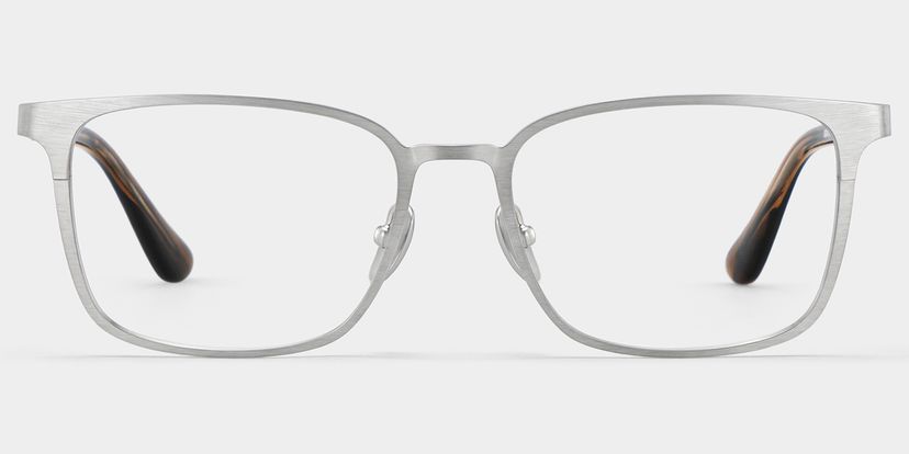 Aubrey Rectangle Silver Glasses