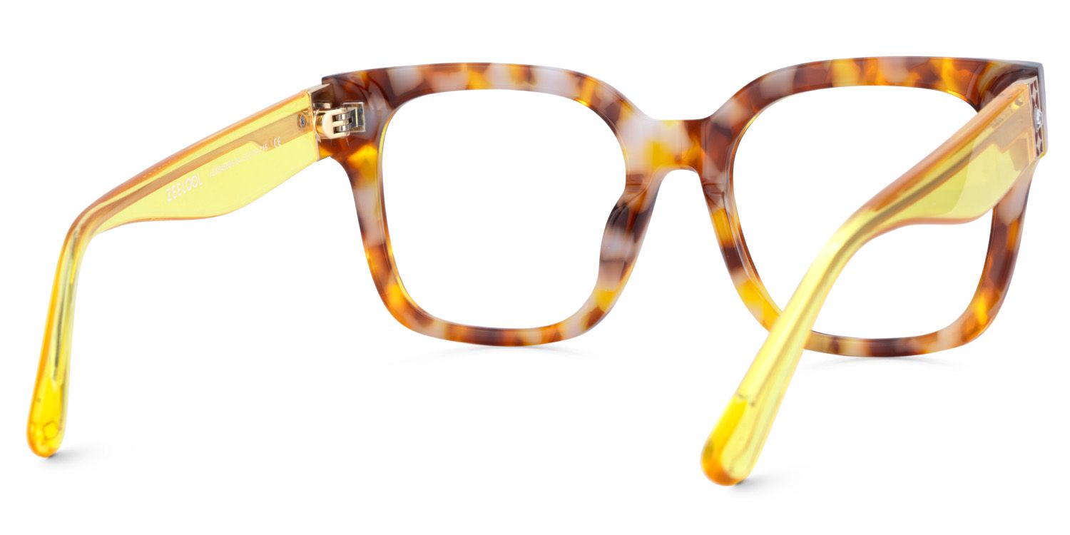 Designer Scicluna Glasses in Full-frame With Transparent Yellow Temples5