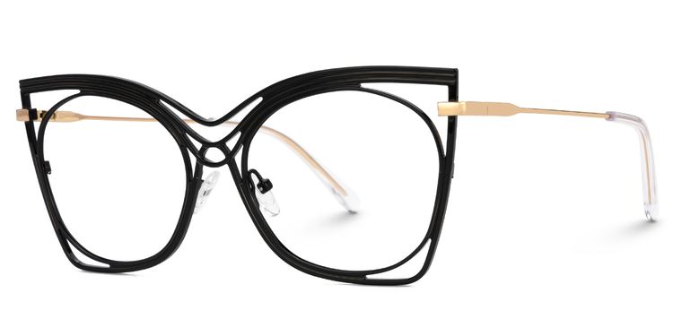 Ballou Butterfly Black Glasses