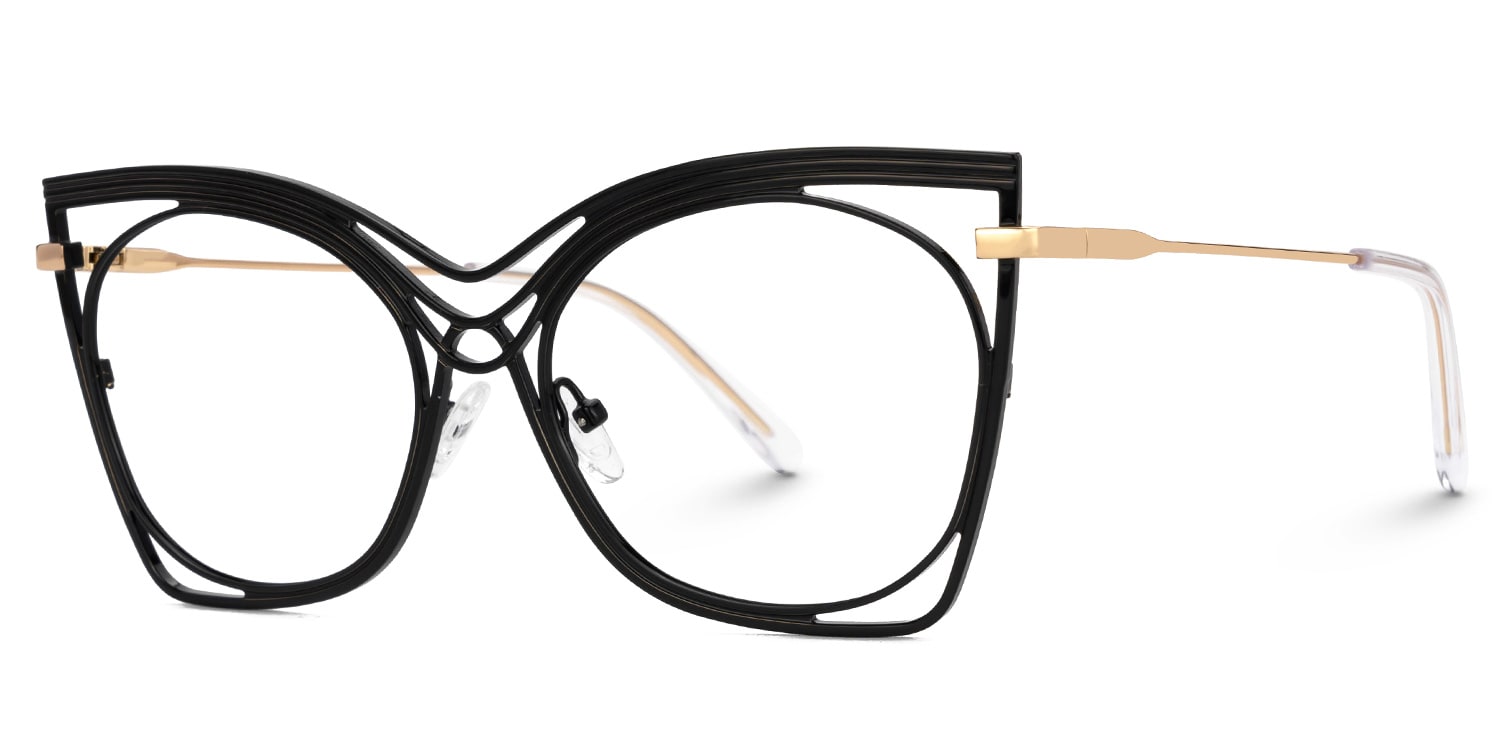 Ballou Butterfly Black Glasses