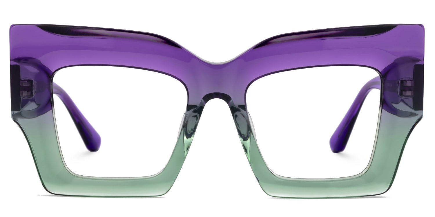 Milner Thick Frame Square Eyeglasses  -Zeelool Optical0