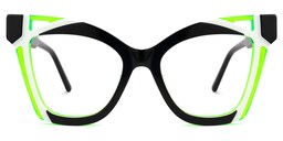 Leticia Cateye Black Glasses0