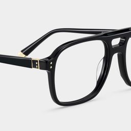 Athena Aviator Black Glasses9