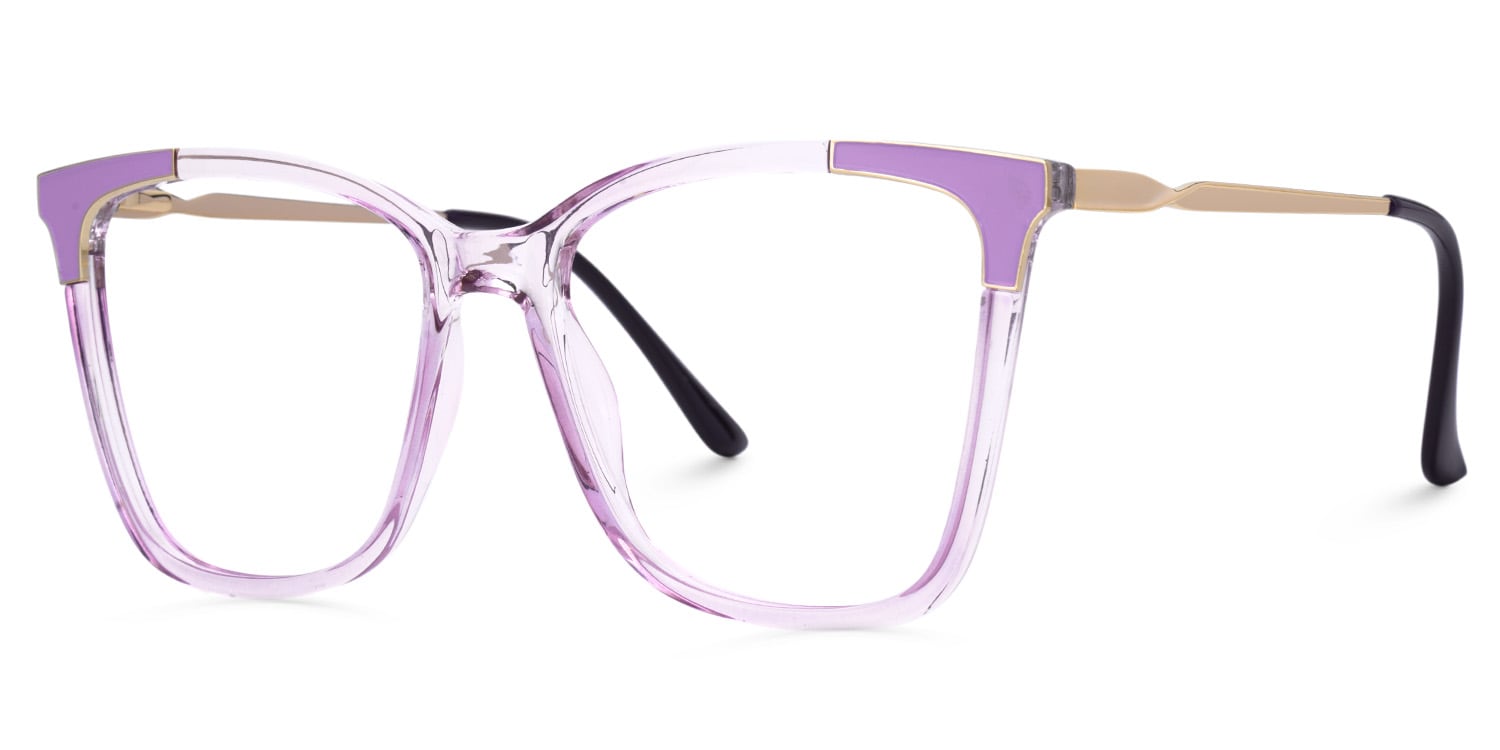 Roshavia Square Purple Glasses2