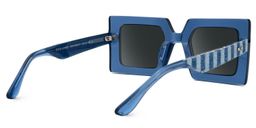 Tiffaney Square Blue Glasses3