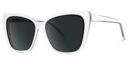 Shanell Butterfly White-Black Glasses1