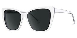 Shanell Butterfly White-Black Glasses1