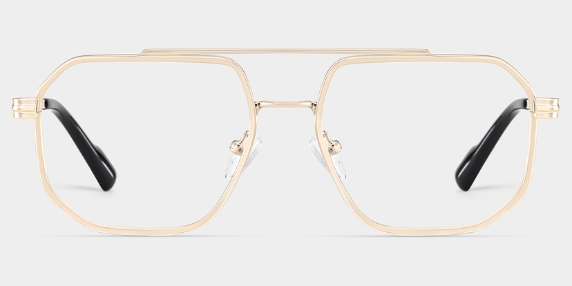 Autumn Aviator Gold Glasses