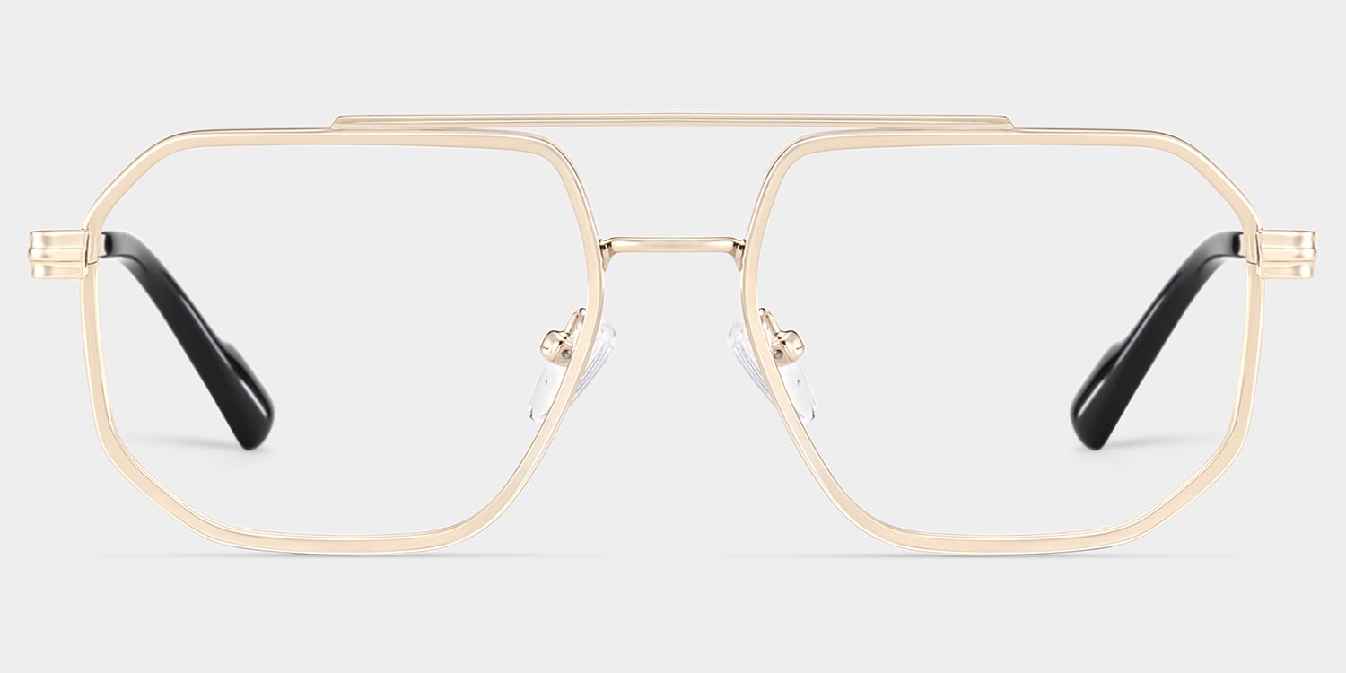 Autumn Aviator Gold Glasses