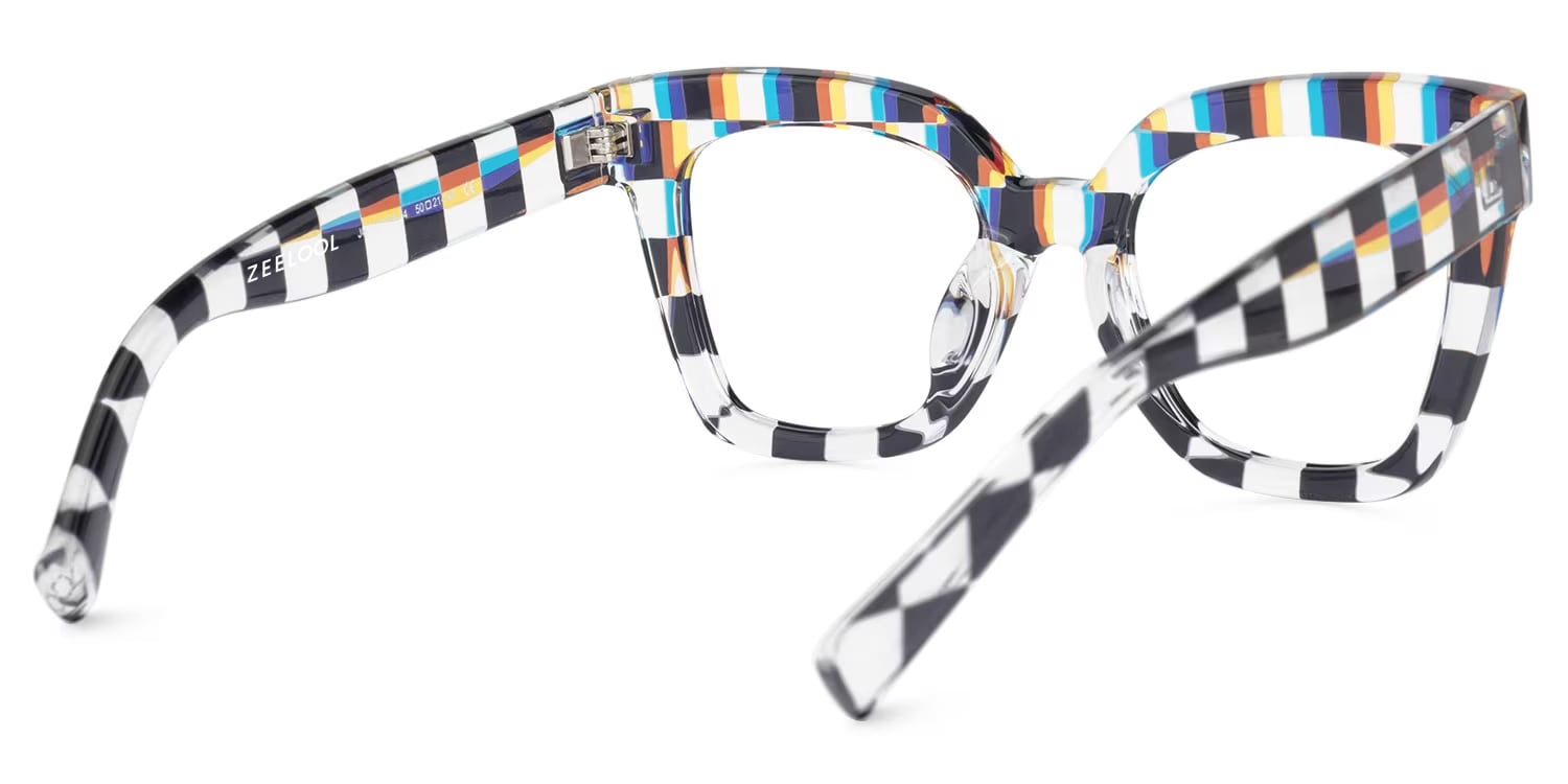 Malcolm Square Multicolor Geek Chic Glasses3