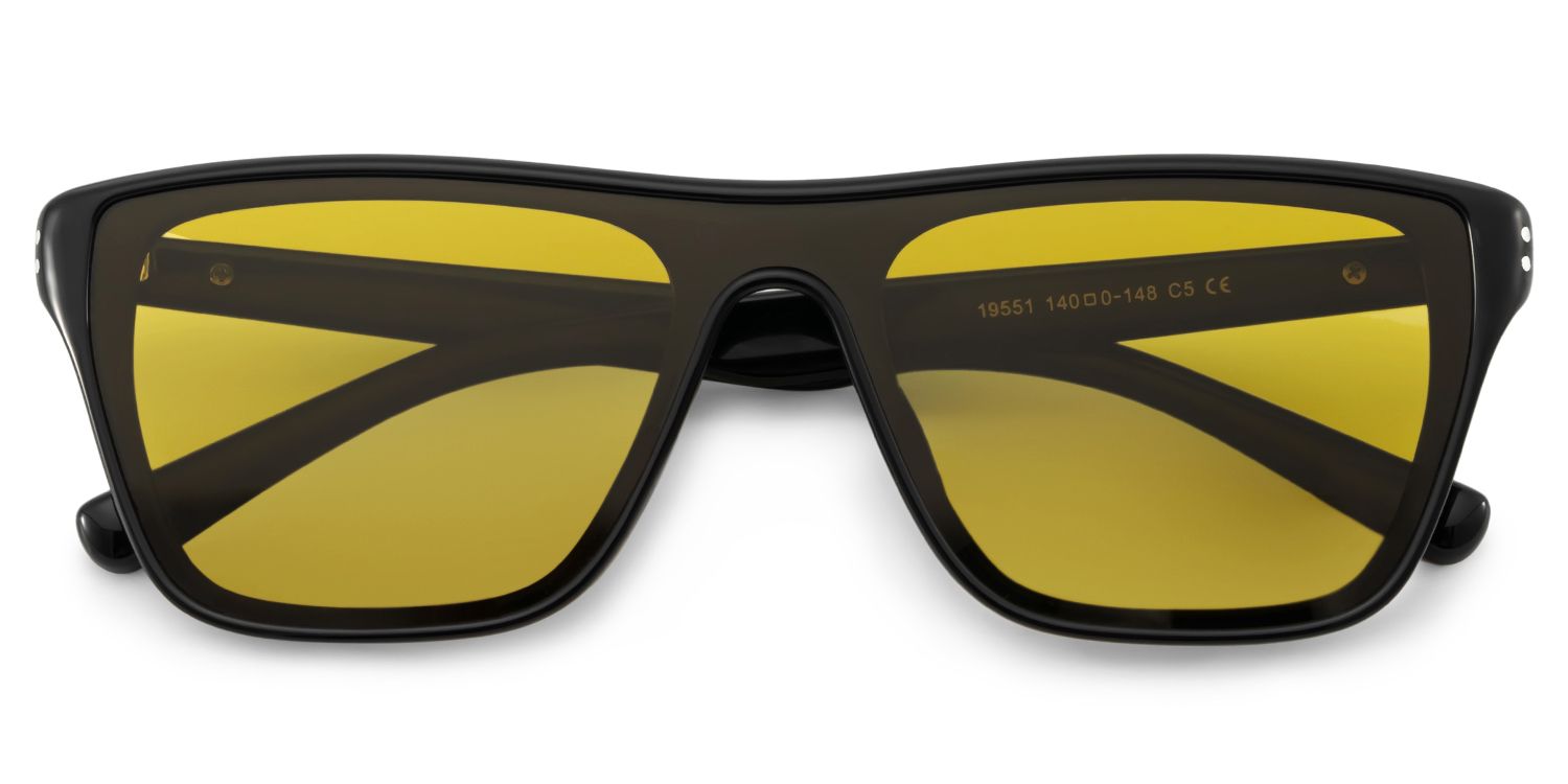 Paloma Black Aviator Polarized Sunglasses Online | Zeelool1