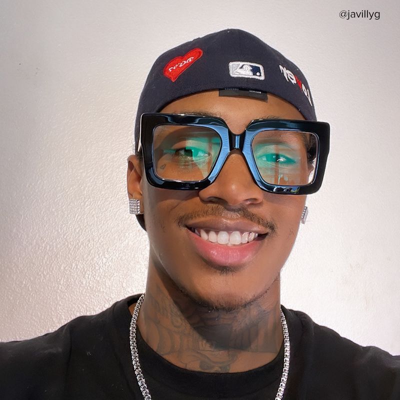 Brandon Square Black Frames and Prescription Glasses6