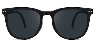 Lindzy Square Black Sunglasses0