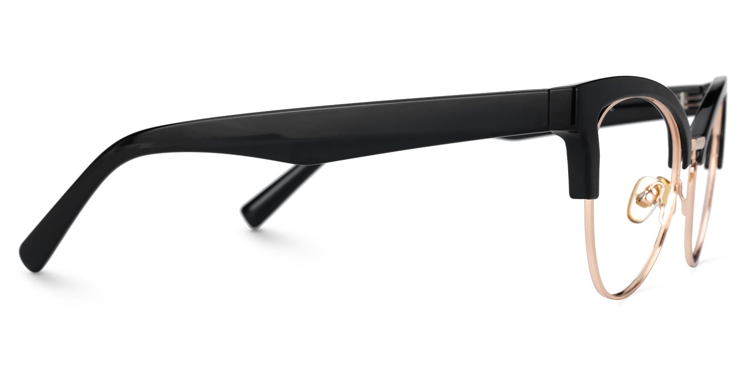 Charlene Browline Black Glasses2