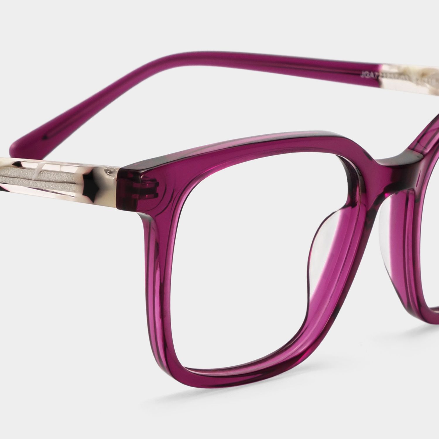 Freya Red Square Acetate Frame Glasses for Women | ZEELOOL