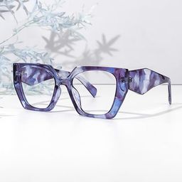 Sileidy Geometric Purple Glasses4