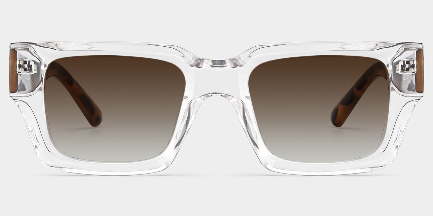 Orson Clear Rectangle Polarized Sunglasses for Driving | ZEELOOL0