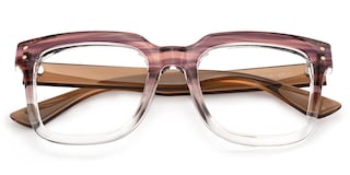 Liizbeett Square Two-Tone Glasses2