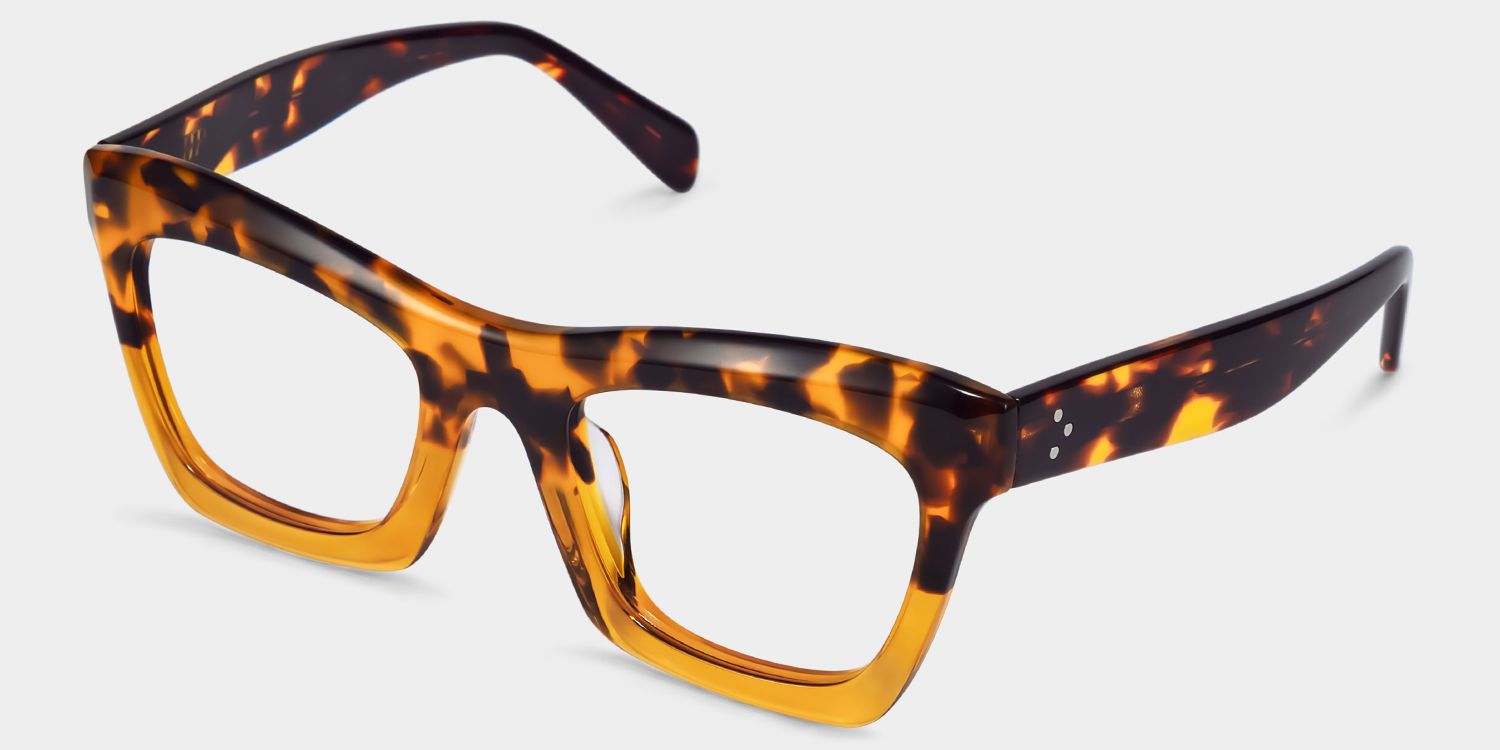 Benitez Square Tortoise Frame Glasses | Zeelool Optical2