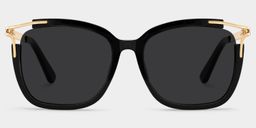 Sidibe Square Black Glasses0